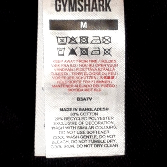 Gymshark Womens Black Size M Training Cropped Sweater Sweatshirt - Picture 5 of 10